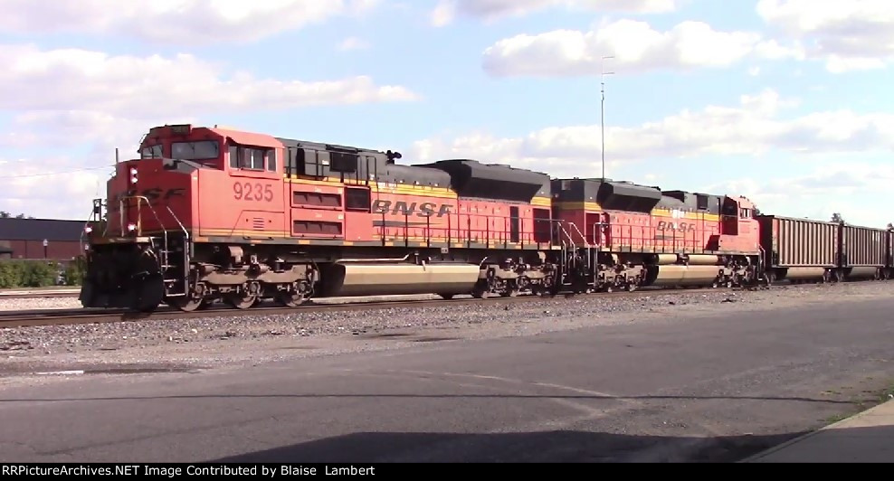 BNSF coal train coming off the CN